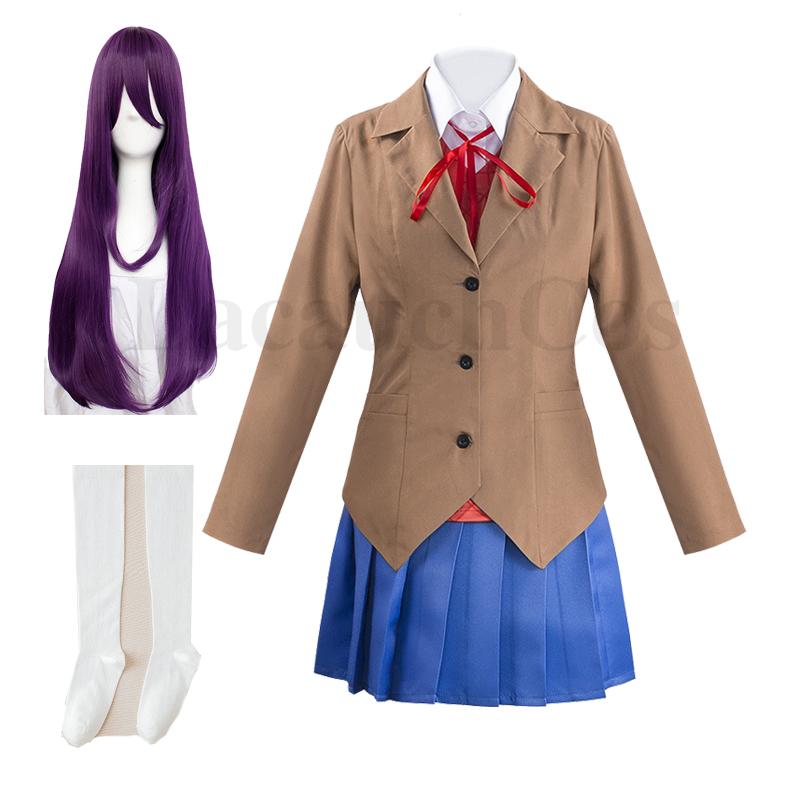 Anime Literatūras Kluba Cosplay Tērps Pilns