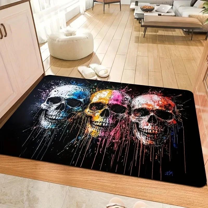 1PC Dwarf Pattern Door Mats Kitchen Rugs Non-Slip Pop Arts Design Living Room Rugs Bath Mat Carpet for Home Sink Laundry Decor
