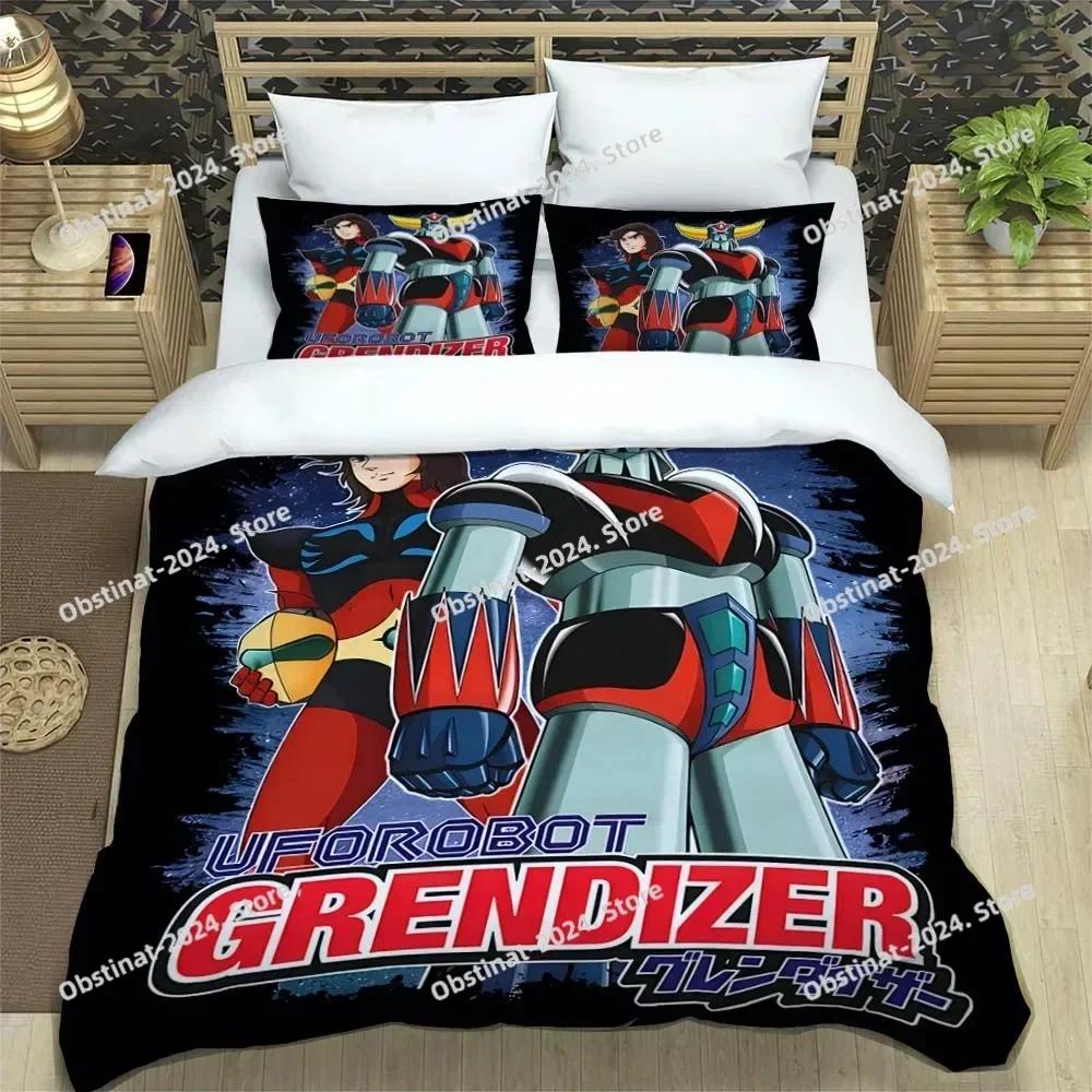 UFO ROBO GRENDIZER GOLDORAK Bedding set Printed Duvet Cover Pillowcase Single Double Queen Super King Size Sets