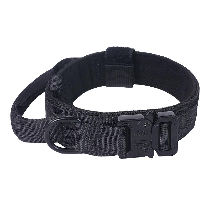 Outdoor Tactical Nylon Dog Collar with Liftable Handle