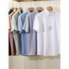 Classic Renewal Modal/Mulberry Silk Summer Men Business Commute Casual Pure Color Short Sleeve Shirt Top Men