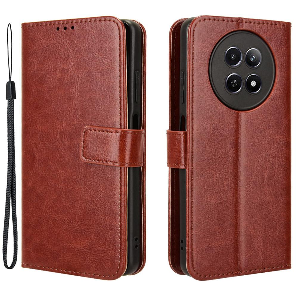 For Realme Narzo 70x 5G/C65 5G/Narzo N65 5G/13 5G/12 5G/12x 5G Wallet Case Crazy Horse Texture Stand Leather Phone Cover