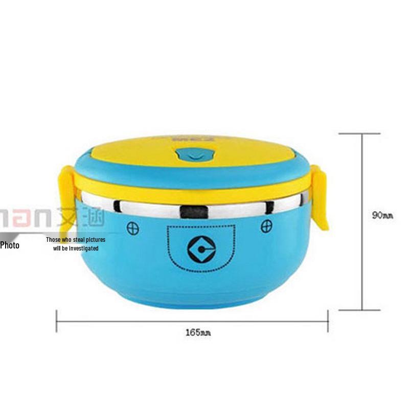 Doppelschichtige isolierte Edelstahl-Bento-Lunchbox für Studenten und Büroangestellte