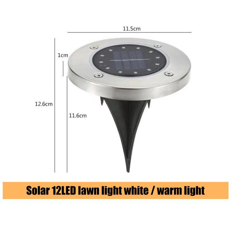 Ground Light Solar Garden Yard Landscape Lawn Lamp Buried Light Outdoor Road Stairs Decking Light