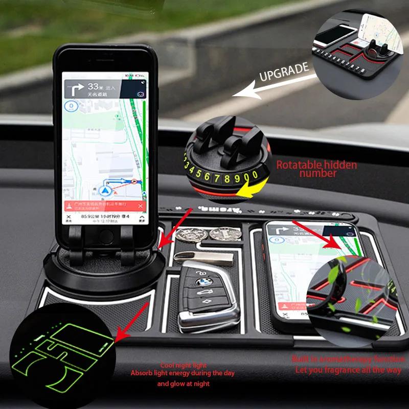 Car Multi Functional Anti Slip Mat Auto Phone Holder Non Slip Sticky Anti Slide Dash Silicone Dashboard Car Pad Assecories New