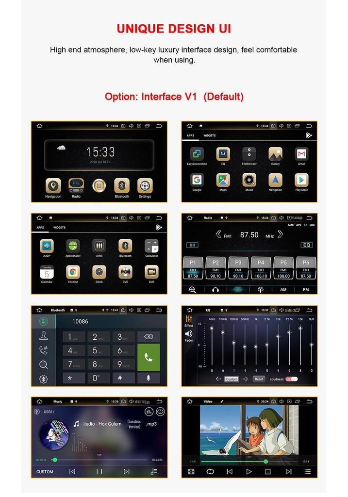 11.8" Multimedia Player for Toyota Pickup LC70/LC71/LC76/LC78/LC79 Central Control