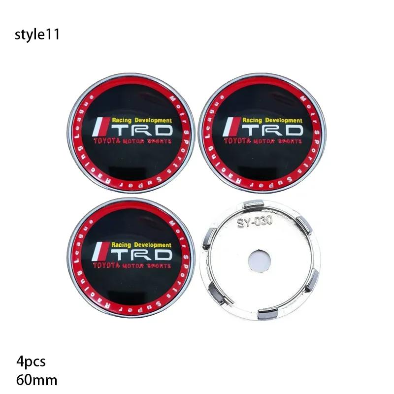 

4pcs 60mm Car Tyre Wheel Center Hub Cap Badge For Toyota C-hr Prado Rav4 Yaris Hilux Prius Avensis Corolla Camry Accessories 60mm&4pcs