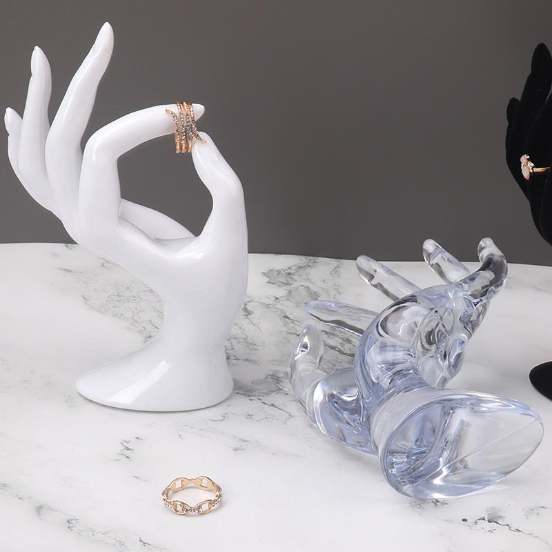 Stojak ekspozycyjny na biżuterię z bransoletką i zegarkiem Ok Model dłoni Art Supply Biżuteria Bransoletka Pierścień Stojak ekspozycyjny Model Uchwyt