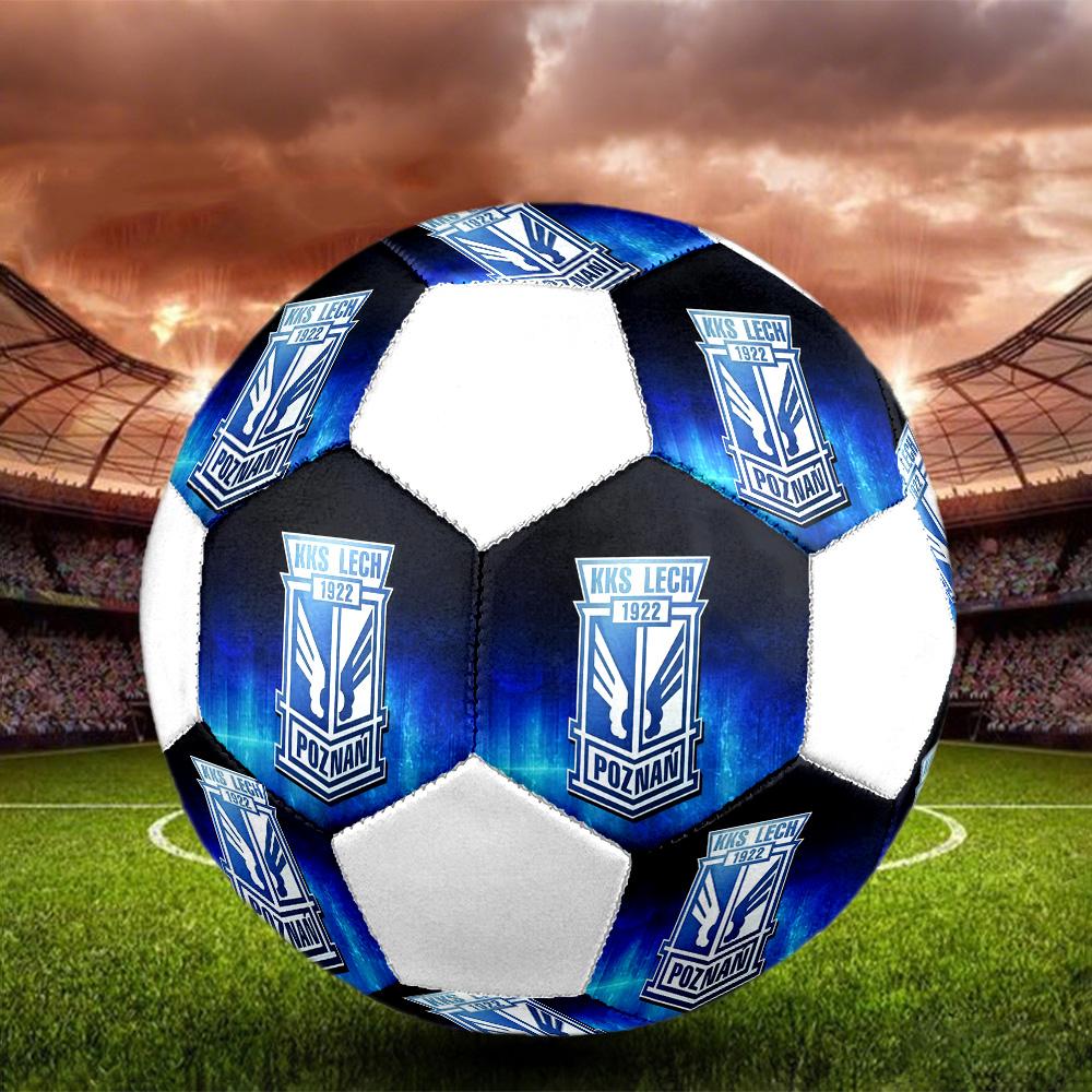 1PC KKS Lech poster size 5 soccer ball PrahaIndoor Soccer Ball Colorful All Ages Machine Stitched PVC Competition Ready Durable High-Bounce