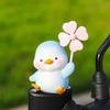 Cartoon Resin Car Decor With Rotating Windmill For Cute Vehicle Interior Accents