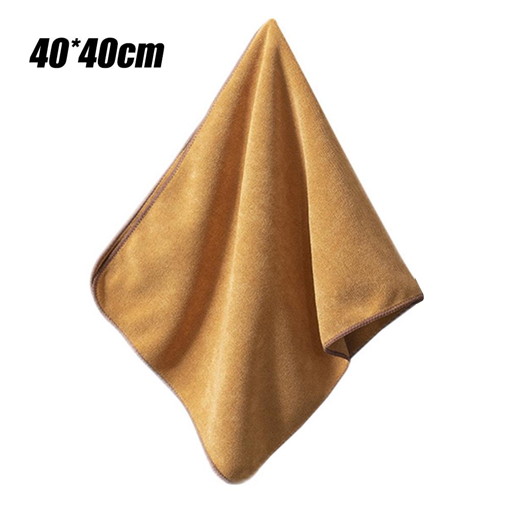 

Двухсторонние полотенца из микрофибры для чистки автомобиля, прочная впитывающая вода, утолщенная мягкая салфетка для сушки, полотенце для мытья автомобиля 40x40 см