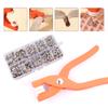 New 9.5mm Buckle Buttons Metal Colour Pliers Snap Button Claw Set Hand Pressure Plier Rivet Buckle Installation Tool Kit DIY