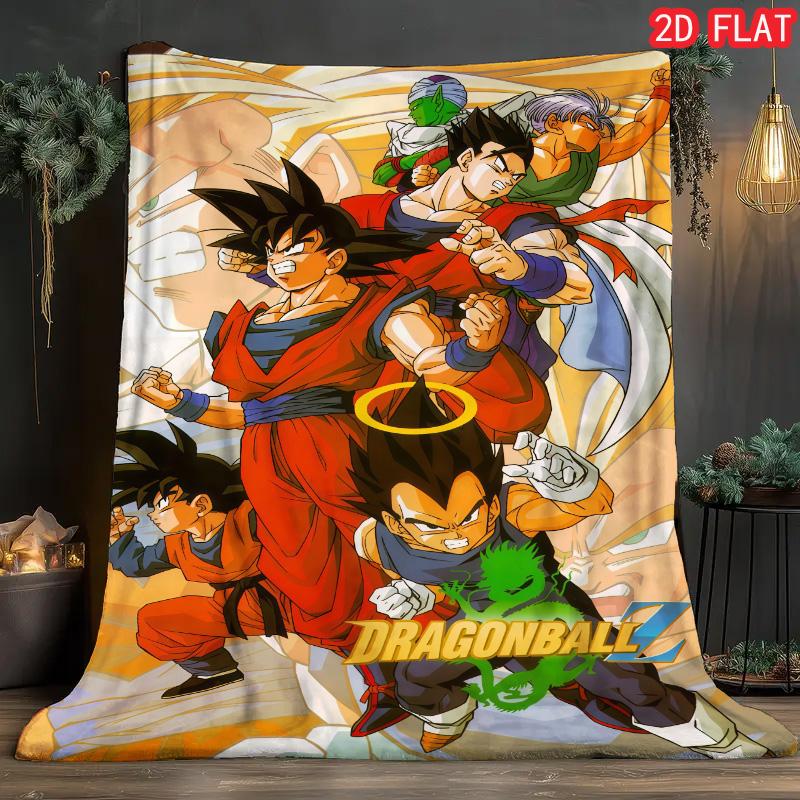 

Dragon Ball Collection Blanket Cozy Flannel Warm Blanket for Anime Fans Collection Display THW 75x90cm