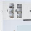 Wall Mounted Glass Cabinet LUCCA White 80 X 31 X 80 Cm Particleboard