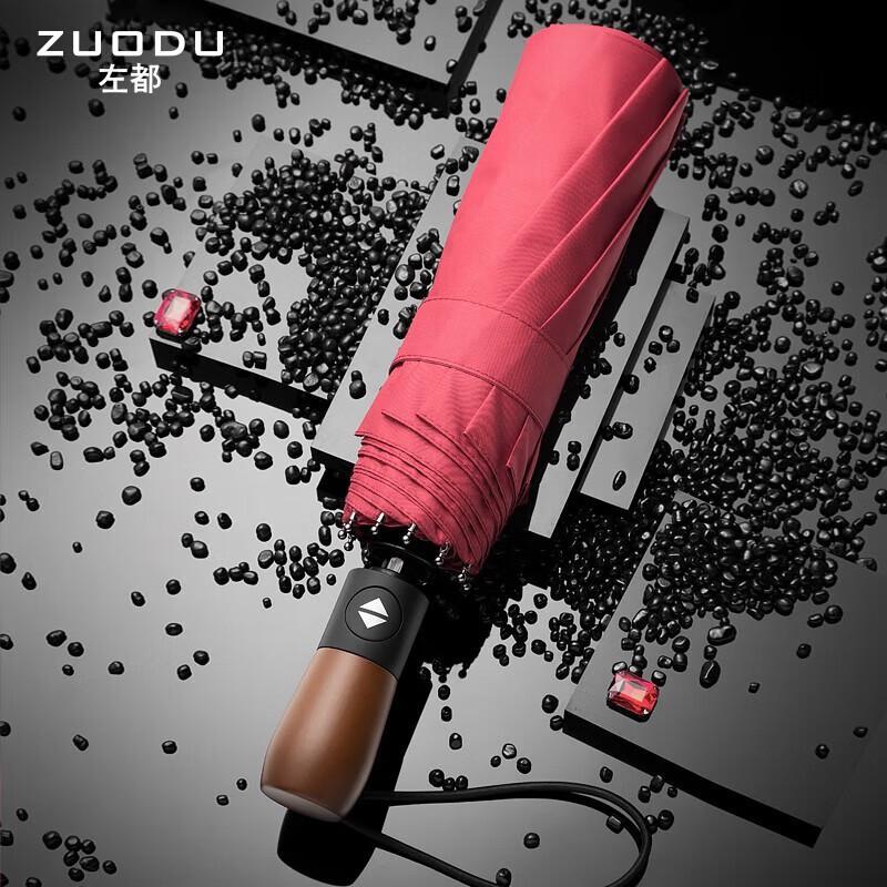 

ZUODU Classic Wooden Handle Automatic Umbrella