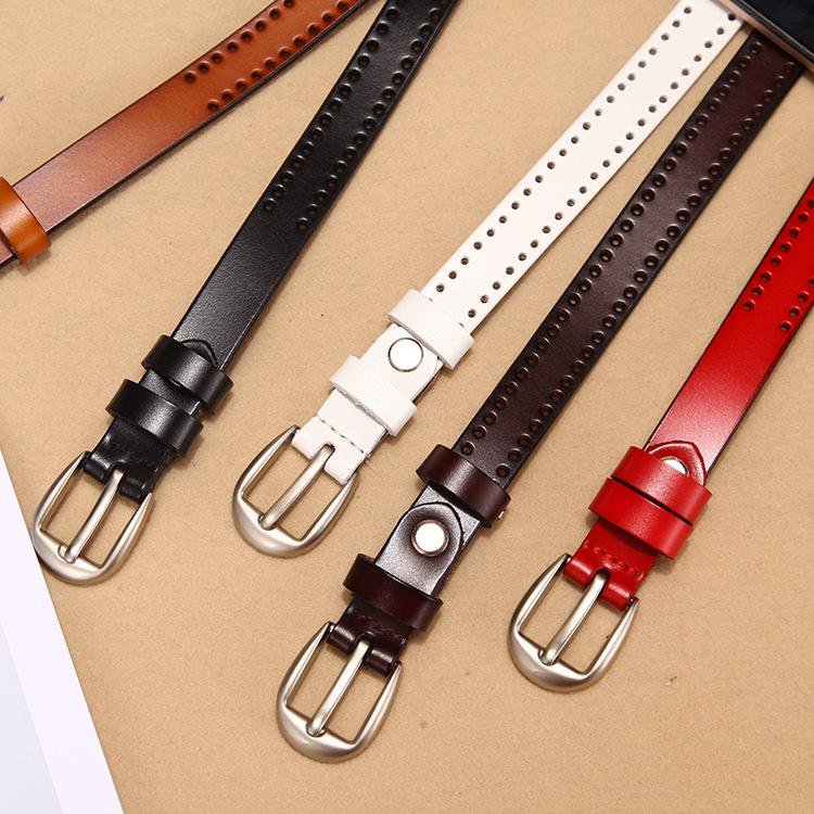 Belt Women'S Leather Belt Women'S, Thin Belt Decorative Leather Small Belt Women