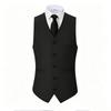 Men's Sleeveless Slim Fit Business Casual Suit Vest for Wedding Man
