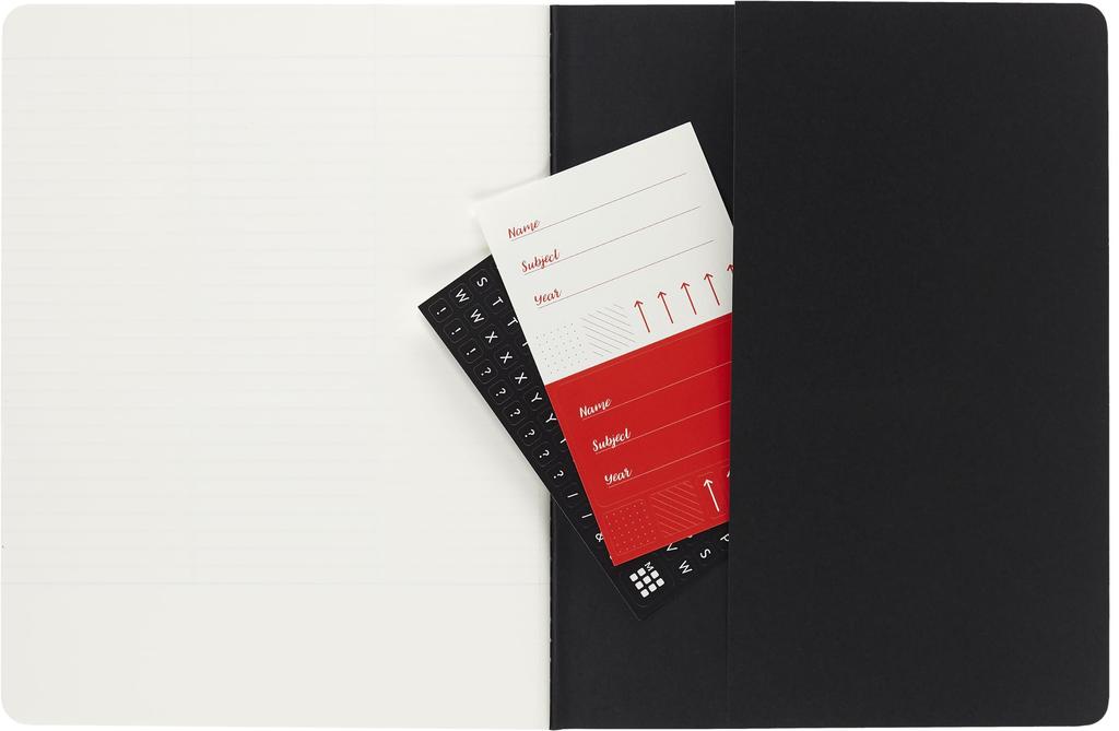 Moleskine Cahier Journal Subject XL Notebook, Black/Kraft Brown, CH4STNB