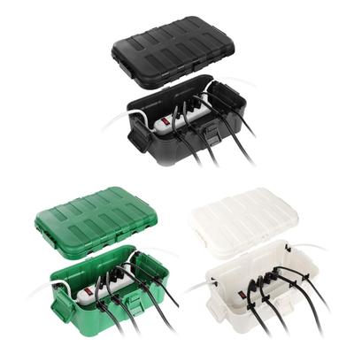 IP54 Weatherproof Extension Cable Box Outdoor Electric Junctions Case Outdoor Cable Organizers for Garden Sockets