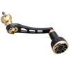 HEIGHTEN Reel Handle - Variable 55-60mm - 24.5mm Knob - Engine Series (Black & Gold) (HT26003)