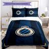 Club Brugge FC Printed 3PCS Bedding Set Breathable Duvet Cover with Pillowcases Decorative Bed Linen for Bedroom Home