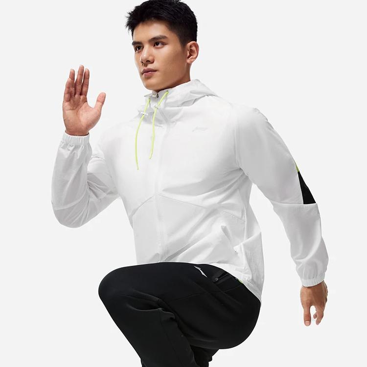 Li Ning Fitness Series Jacket Men's Standard White AFDT411-5