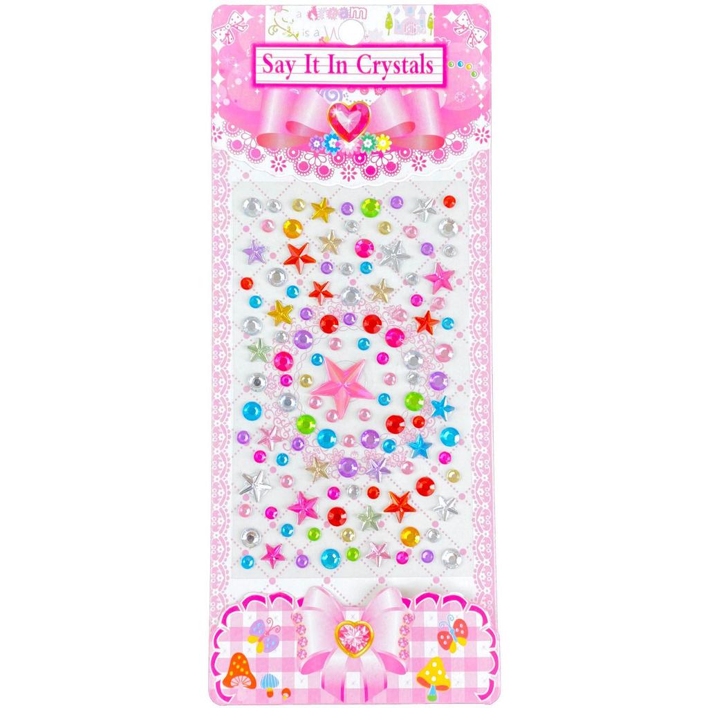 Children's 3D Princess Cartoon Diamond Gem Stickers - Cute Acrylic Crystal Toys