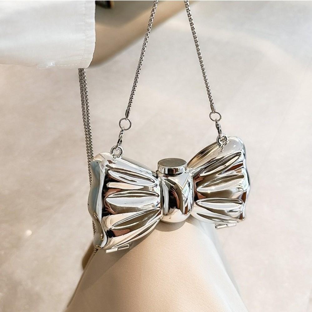Flower Shaped Luxury Evening Bags Sparkling Mini Lipstick Bag Exquisite Banquet Chain Bag  Girls