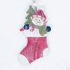 Decorations Wooden Painted Christmas Sock Crafts Hanging Ornament Tree Pendant Decoration