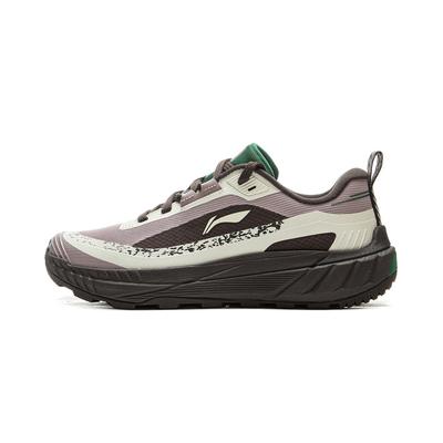 Li Ning CF Su Yi Jie Lite 2.0 Bequeme Outdoor Rutschfest Abriebfest Wasserdicht Low Top Wanderschuhe Herren Wanderschuhe Grau-Braun AHTU007-4