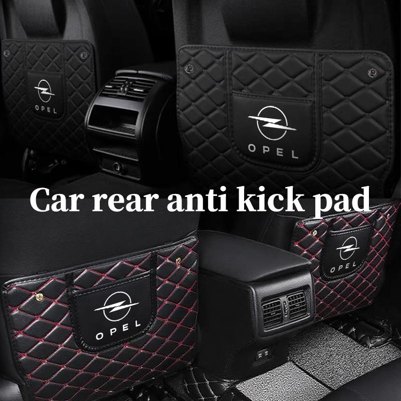 Car Anti-kick Pad Leather Seat Back Protector Anti Scratch Mat For Opel Meriva Mokka Grandland Vectra Zafira Vivaro Antara