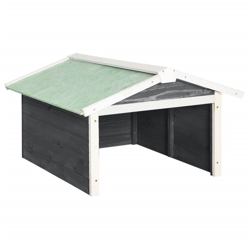 Vidaxl Garage for Robotic Lawnmower, 72X87X50, Grey-White, Fir