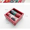 6Rolls/ Box Christmas Washi Tape Xmas Gift Decorative 3 Meters Merry Christmas Mask Washi Tape Set Scrapbook Sticker Label