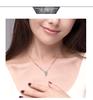 Lively Antler Necklace with Dancing Heart - S925 Sterling Silver Clavicle Chain Christmas Gift for Women