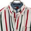 Tommy Hilfiger 90s Old Striped Pattern Short Sleeve Button Down Shirt S Men's Used