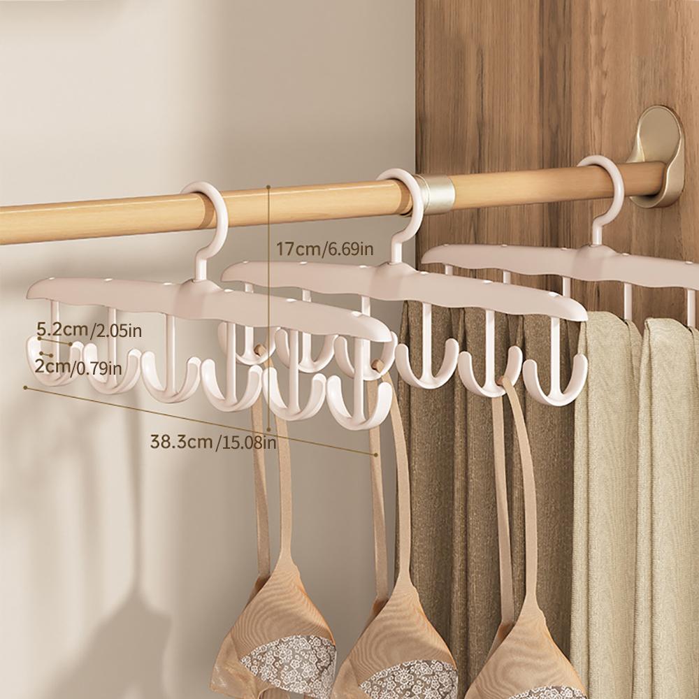 

12 Крючков Женские Вешалки для Хранения Бюстгальтеров Стойка для Одежды Аксессуары для Домашнего Гардероба Органайзер для Шарфов Мужская Вешалка для Галстуков и Ремней