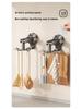 Wall-Mounted Rotating Suction Cup Storage Rack: Organize Spoons, Ladles & Cutting Boards Without Drilling