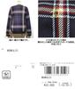 Crew Neck Sweater Kinloch Anderson Tartan Check Stylish Golf MGWWJL03 GYRD [Munsingwear] Women's (Gray Red)
