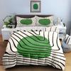 Green circle lines Bedding Duvet cover sets Duvet covers Pillowcases gifts (1 * Duvet Cover 2 * Pillowcases, without duvet insert)