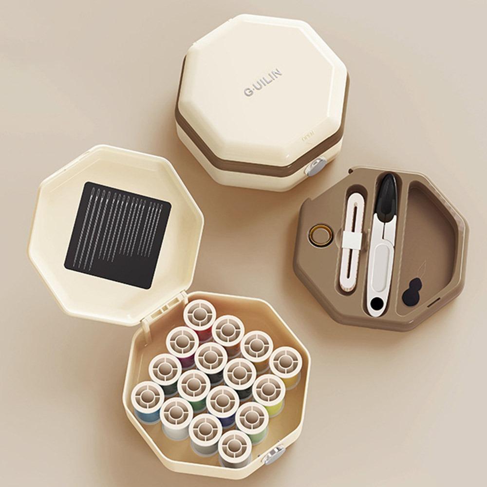 Split Type Household Needle Sewing Box Magnetic Sewing Kit  for Travel&Household
