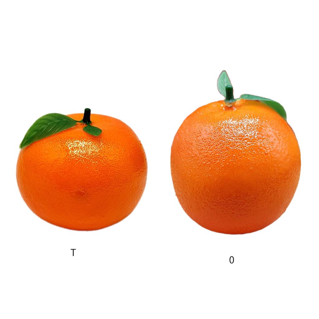 Realistic Fruit Artificial Orange Fake Fruit Perfect for Teaching and Crafts Fake Orange Decorations Craft Supply