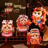 2026 Year of the Horse New Year's Cartoon Lantern DIY Kit - Chinese Style Luminous Handheld Flower Lantern for Kids