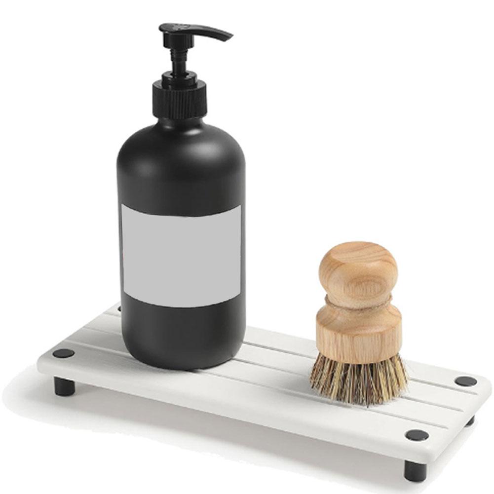 

28x11cm Diatom Mud Storage Rack Quick Drying Household Kitchen Sink Drying Absorbent Pad Bathroom Sink Drain Coaster