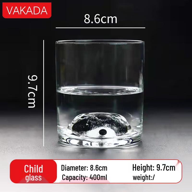 Стакан для напитков VAKADA из высокоборосиликатного стекла