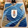 Flannel BlanketUruguay Football Warm Soft Throw Blanket for Indoor Sofa Bed Living Room Use