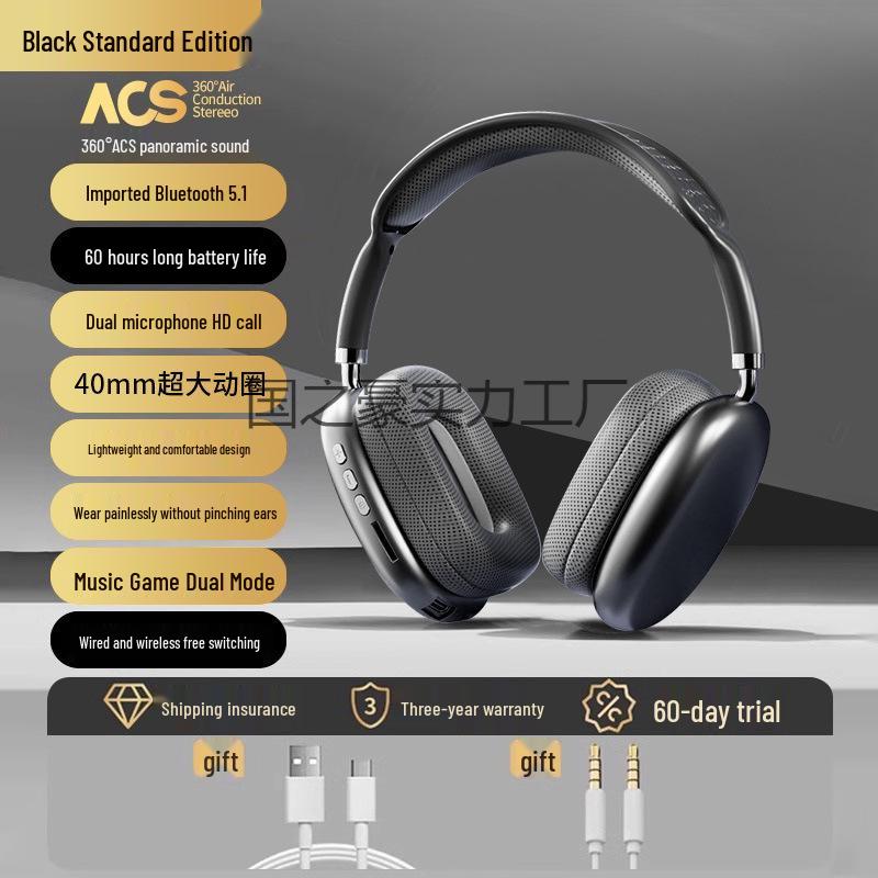 2025 Huaqiangbei Geräuschunterdrückende Over-Ear Bluetooth-Kopfhörer für iPhone P9proMax