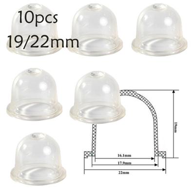 Pièces de rechange de carburateur 19/22mm, capuchon d'ampoule d'amortissement de carburateur, petite pompe à carburant pour tronçonneuses, souffleur, débroussailleuse, remplacement, 10/20 pièces