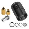 8pcs 6.0 High Pressure Oil Pump IPR Valves for 6.0L Engine Air Test Fitting Tool 6.0 IPR Valves Socket with Seal Kit
