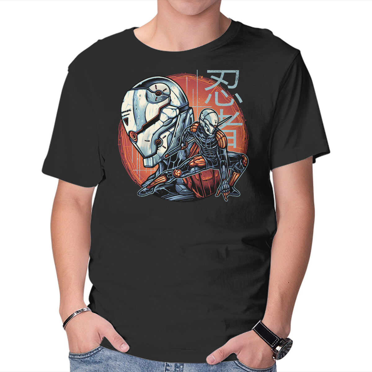 Unisex Crew Neck T-Shirt Forsaken Ninja Graphic Short Sleeve Casual Tee XXL