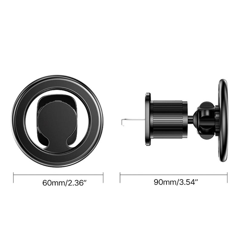 Magnetic Car Mobile Phone Holder Folding Cellphone Navigation Mount Support Bracket For Calls Music 360° Rotatable Mount